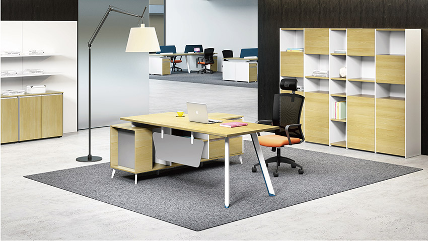 現代時尚簡約專業優質省錢口碑好女老板板式辦公桌椅價格批發定做