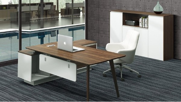 現代時尚簡約板式老板經理辦公桌椅 辦公臺 大班臺 寫字臺