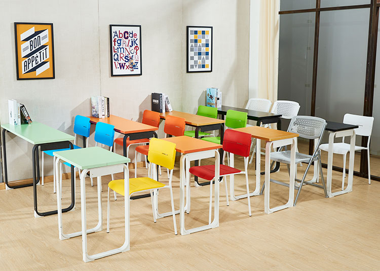 鋼木學(xué)生課桌椅 培訓(xùn)桌椅