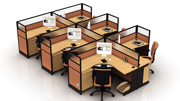 轉角6人高屏風辦公桌隔斷工作卡位 轉角6人高屏風辦公桌隔斷工作卡位