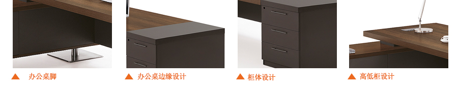 君悅系列鋼木辦公桌細節(jié)